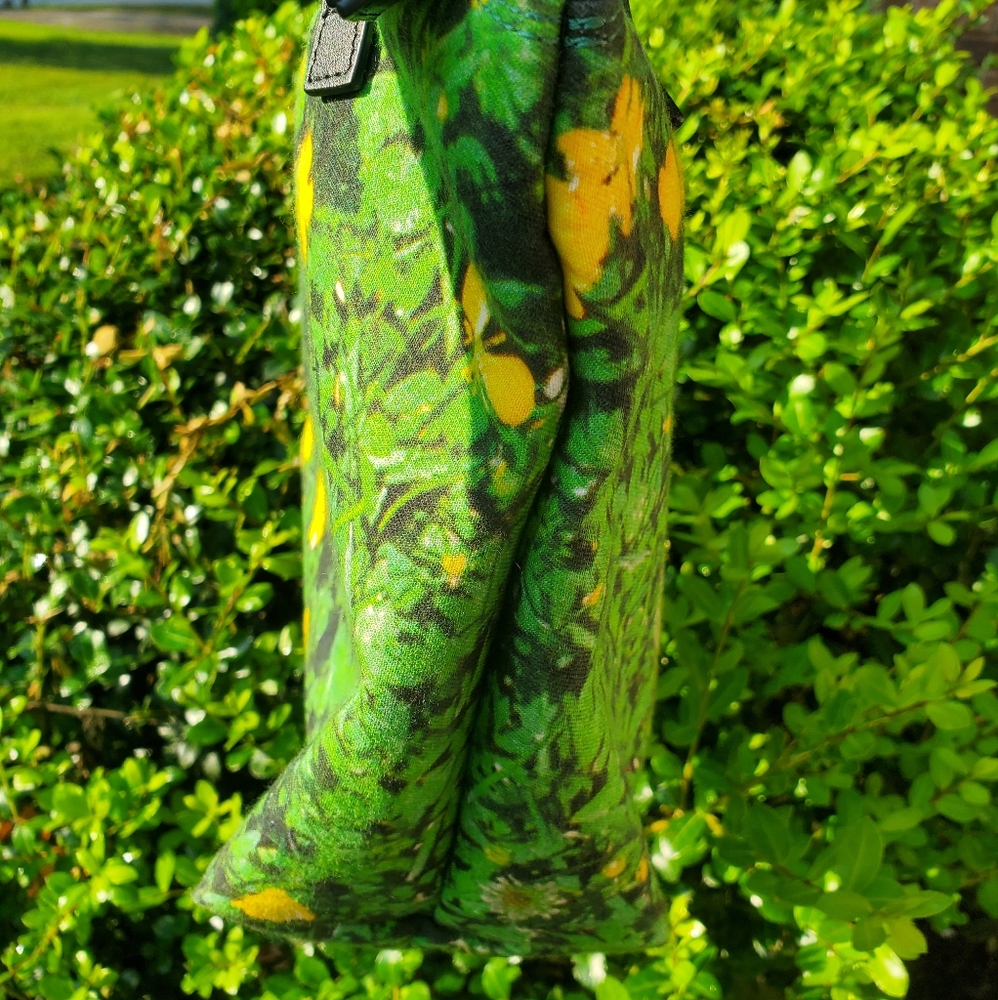 Akris Buttercup Print Tote w/ Leather Handles - Picture 5 of 11